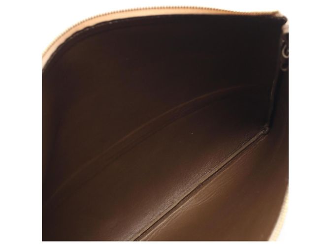 Céline Clutch in pelle beige Celine - vista 7
