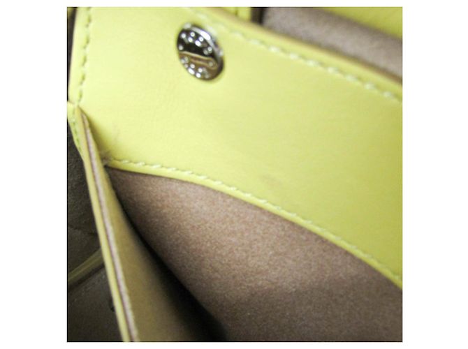 Borsa in pelle gialla Tod's Sella Giallo - vista 11