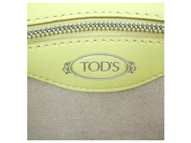 Borsa in pelle gialla Tod's Sella Giallo - vista 13