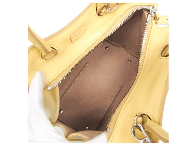 Borsa in pelle gialla Tod's Sella Giallo - vista 4