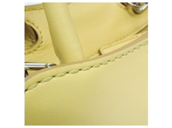 Borsa in pelle gialla Tod's Sella Giallo - vista 8