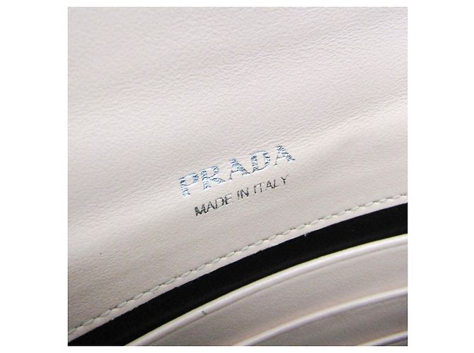 Clutch in pelle con tracolla a catena Prada Rosa - vista 15