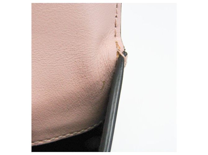 Clutch in pelle con tracolla a catena Prada Rosa - vista 16