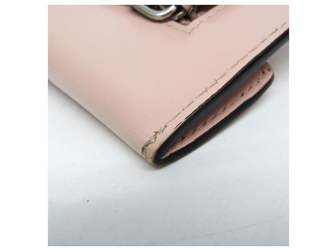 Clutch in pelle con tracolla a catena Prada Rosa - vista 8