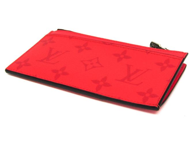 Tarjetero de monedas Taigarama Louis Vuitton Roja - vista 2