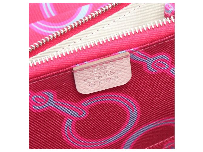 Billetera redonda compacta Azap Silkin Hermès Blanco - vista 4