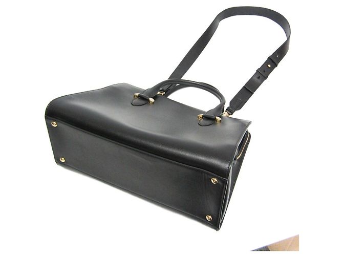 Borsa a mano e borsa a spalla in pelle nera Salvatore Ferragamo Nero - vista 3