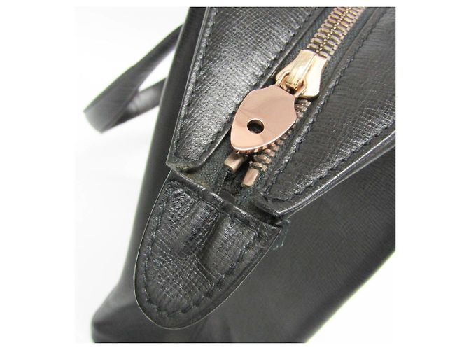 Borsa in pelle e metallo per donna Valextra Nero D'oro - vista 15