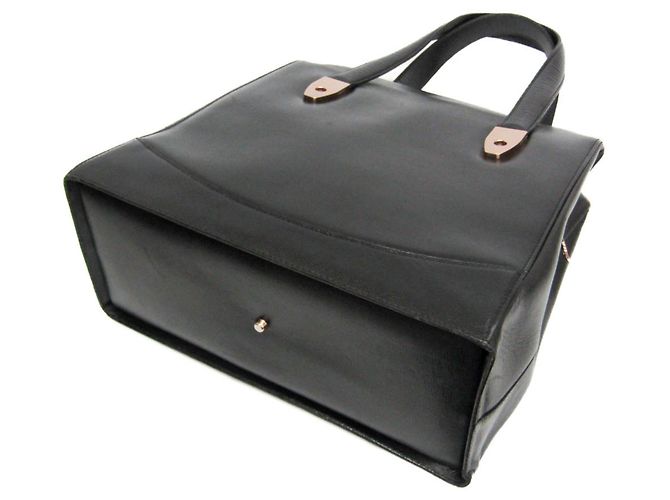 Borsa in pelle e metallo per donna Valextra Nero D'oro - vista 2