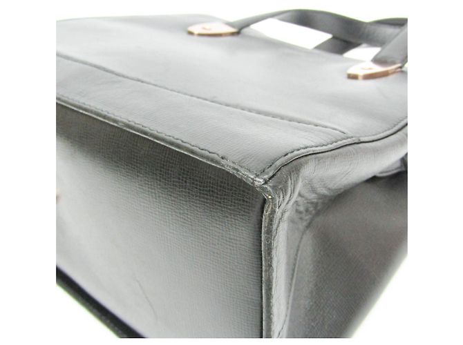 Borsa in pelle e metallo per donna Valextra Nero D'oro - vista 5
