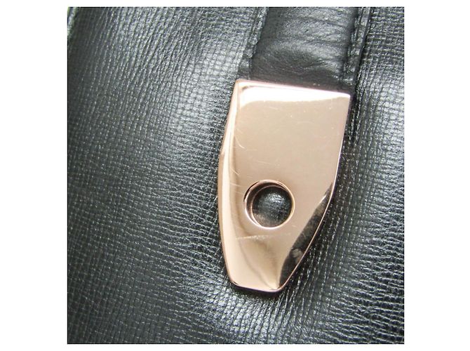 Borsa in pelle e metallo per donna Valextra Nero D'oro - vista 9