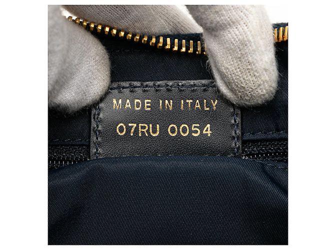 Dior Blue Diorissimo Trotter Canvas Double Saddle Crossbody Azul Azul marino - vista 5