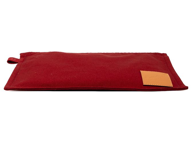 Pochette MM Hermès Toile Rossa Bora Bora Rosso Bordò - vista 3