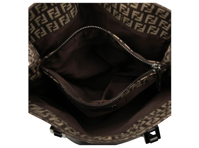 Fendi Braune Zucchino Canvas Tote - Ansicht 4