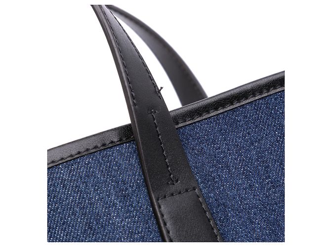 Borsa tote mini in denim blu Bond di Givenchy - vista 8