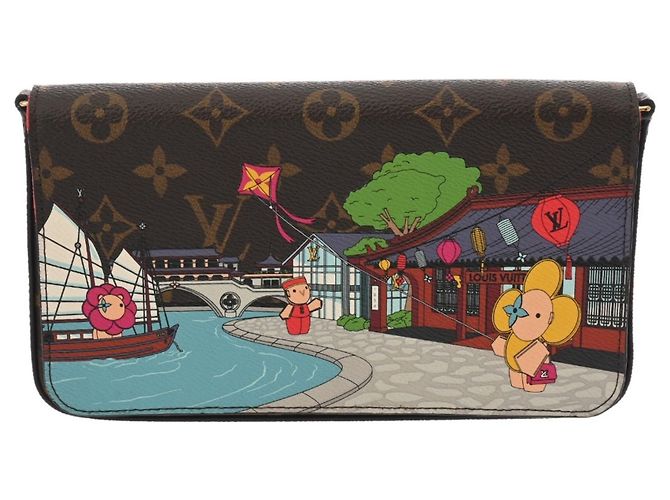 Pochette Felicie Vivienne Monogram Louis Vuitton Marrone Monogramma - vista 2