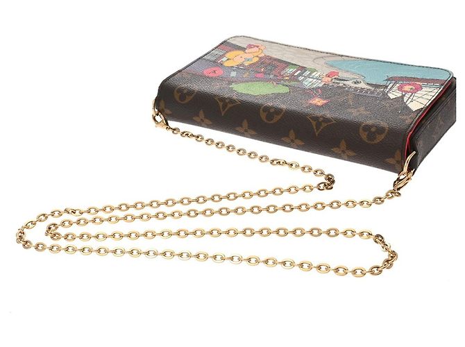 Pochette Felicie Vivienne Monogram Louis Vuitton Marrone Monogramma - vista 4