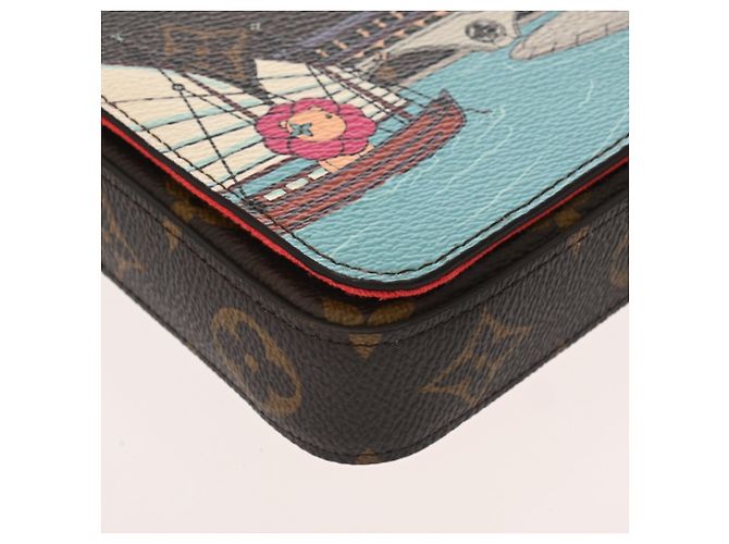 Pochette Felicie Vivienne Monogram Louis Vuitton Marrone Monogramma - vista 6