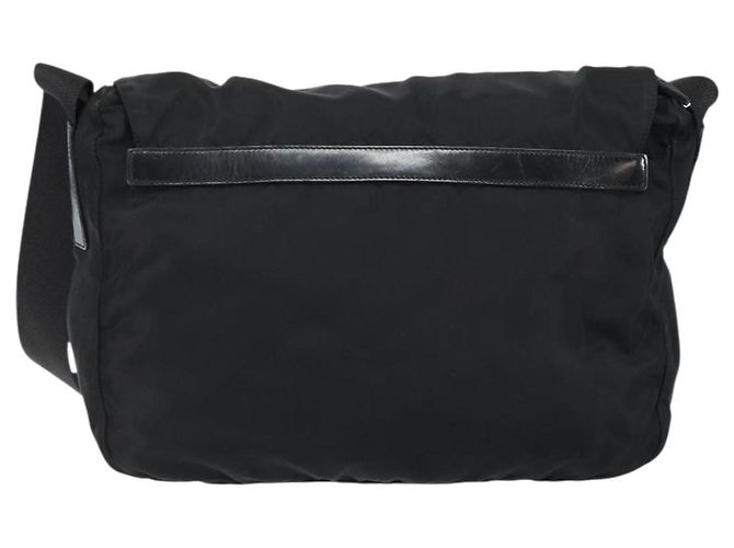 Double Bolso de hombro Prada de nylon negro - vista 2
