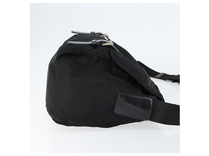 Double Bolso de hombro Prada de nylon negro - vista 3