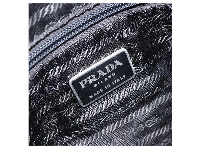 Double Bolso de hombro Prada de nylon negro - vista 6
