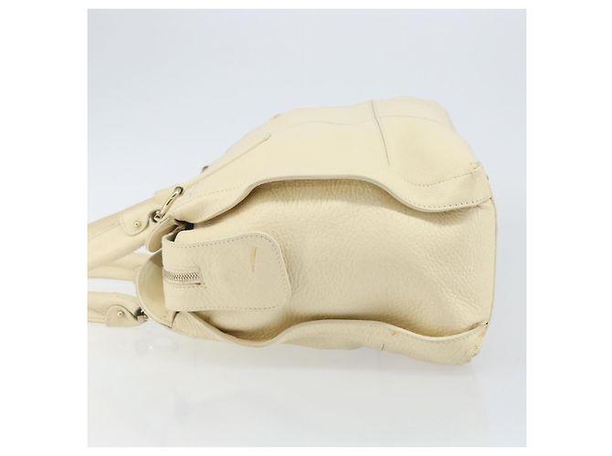 Borsa a Spalla Gancini in Pelle Salvatore Ferragamo Beige - vista 4
