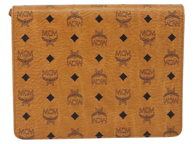 Borsa a spalla MCM Visetos in tela e pelle Marrone - Ansicht 2