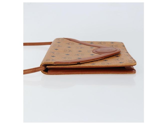 Borsa a spalla MCM Visetos in tela e pelle Marrone - Ansicht 4