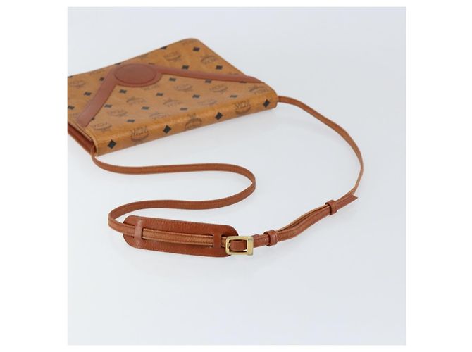 Borsa a spalla MCM Visetos in tela e pelle Marrone - Ansicht 6