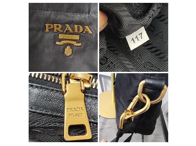 Prada Tessuto Nylon 2-Wege Tote Bag Schwarz - Ansicht 10