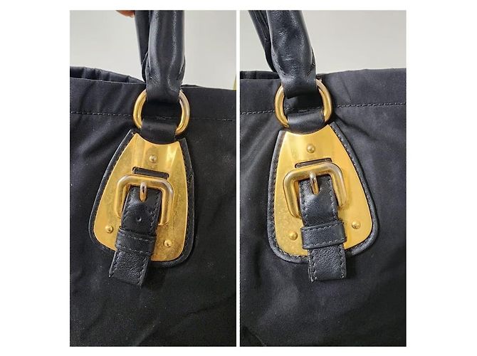 Prada Tessuto Nylon 2-Wege Tote Bag Schwarz - Ansicht 11