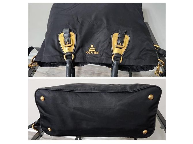 Prada Tessuto Nylon 2-Wege Tote Bag Schwarz - Ansicht 4