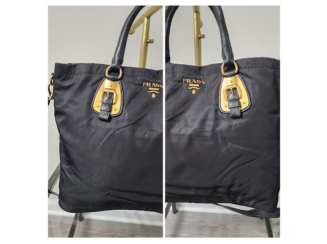 Prada Tessuto Nylon 2-Wege Tote Bag Schwarz - Ansicht 5