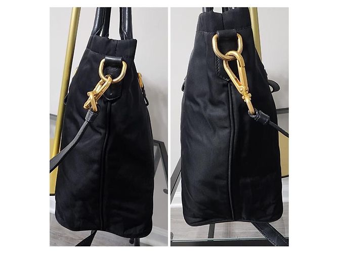 Prada Tessuto Nylon 2-Wege Tote Bag Schwarz - Ansicht 8
