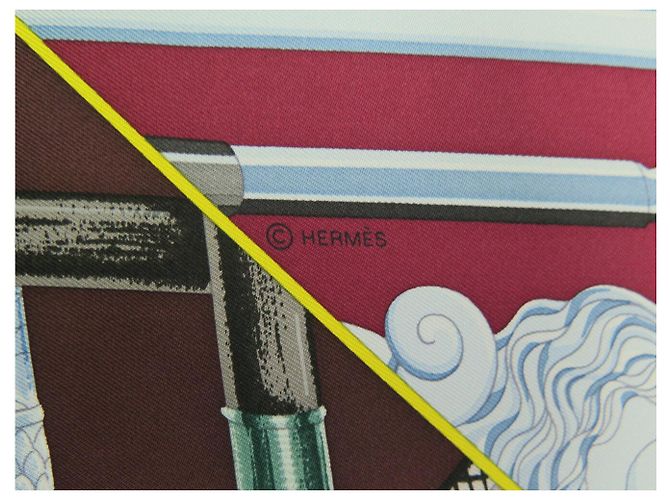 Hermès FULAR HERMES CANNES E CANNES QUADRATO 90 DEL 2017 IN SETA RARA Multicolore - vista 6
