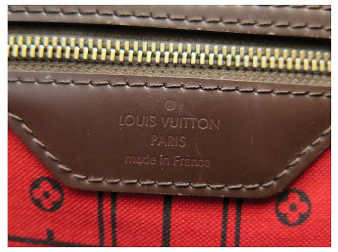 BOLSO LOUIS VUITTON NEVERFULL GM TOILE DAMIER EBENE N40597 Castaño - vista 10