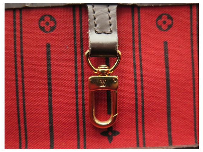 BOLSO LOUIS VUITTON NEVERFULL GM TOILE DAMIER EBENE N40597 Castaño - vista 11