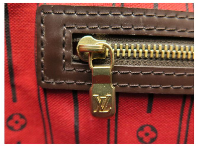 BOLSO LOUIS VUITTON NEVERFULL GM TOILE DAMIER EBENE N40597 Castaño - vista 12