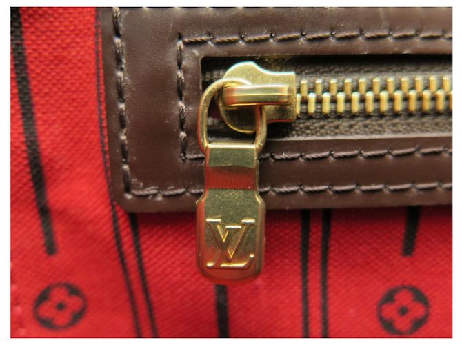 BOLSO LOUIS VUITTON NEVERFULL GM TOILE DAMIER EBENE N40597 Castaño - vista 13