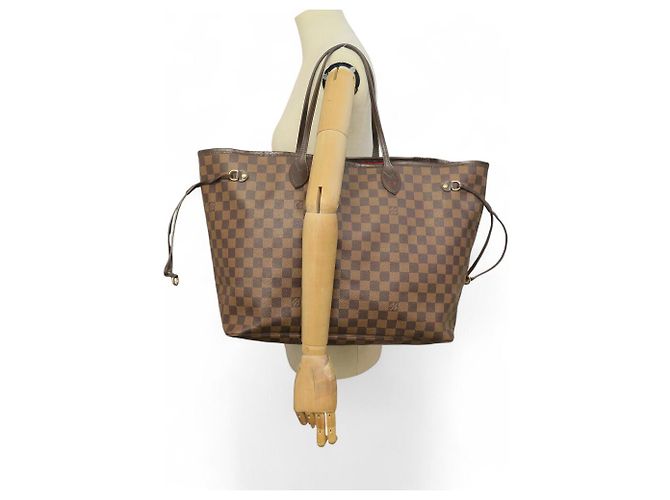 BOLSO LOUIS VUITTON NEVERFULL GM TOILE DAMIER EBENE N40597 Castaño - vista 7
