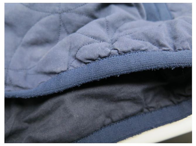 GIACCA BOMBER BLU LOUIS VUITTON MATELASSE FLEUR MONOGRAM S 46 - vista 12