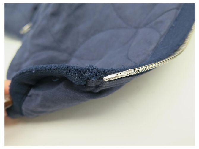 GIACCA BOMBER BLU LOUIS VUITTON MATELASSE FLEUR MONOGRAM S 46 - vista 14