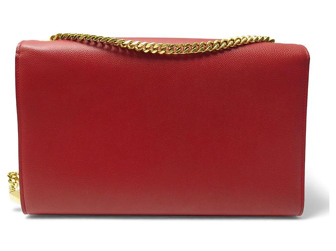 SAINT LAURENT KATE MEDIUM 364021 RED LEATHER SHOULDER BAG - view 2