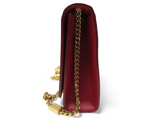 SAINT LAURENT KATE MEDIUM 364021 RED LEATHER SHOULDER BAG - view 3