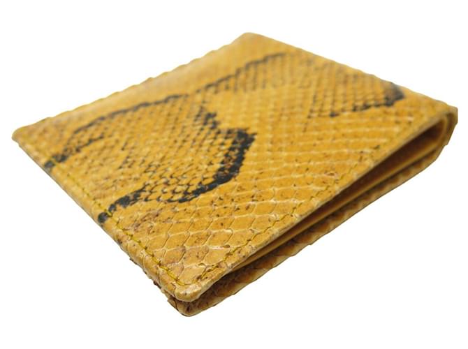 NEUER GUCCI 664784 PYTHONLEDER GELB KARTENHALTER - Ansicht 4
