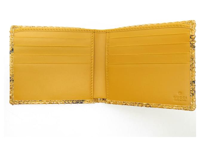 NEUER GUCCI 664784 PYTHONLEDER GELB KARTENHALTER - Ansicht 5