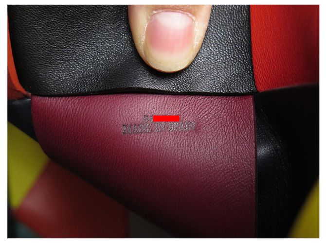 NUOVA BORSA A MANO LOEWE CESTA IN PELLE INTRECCIATA MULTICOLORATO A QUADRI Multicolore - vista 10
