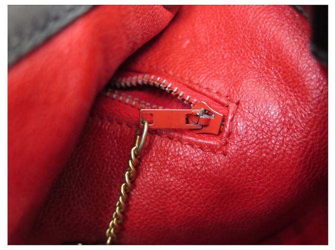Céline VINTAGE CELINE SCHWARZE BOX LEDER EIMER HANDTASCHE - Ansicht 17