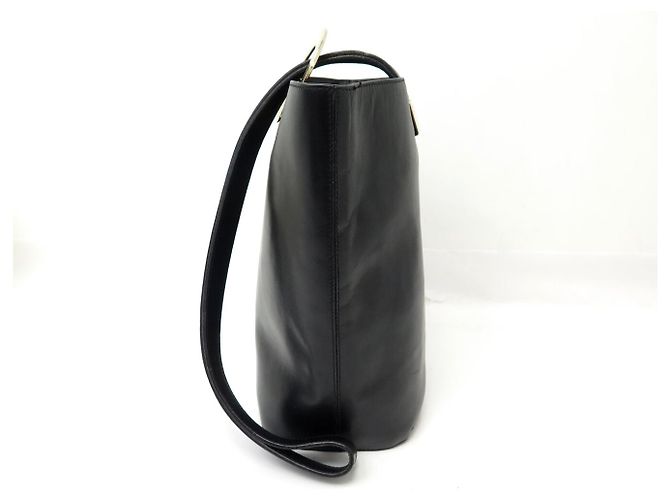Céline VINTAGE CELINE SCHWARZE BOX LEDER EIMER HANDTASCHE - Ansicht 3