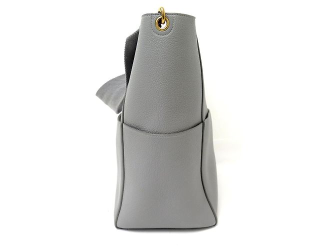 Céline NEUE CELINE EIMER-TASCHE MIT GURT 189593AH4.10DC GRAINED LEATHER GRAU HANDTASCHE - Ansicht 3